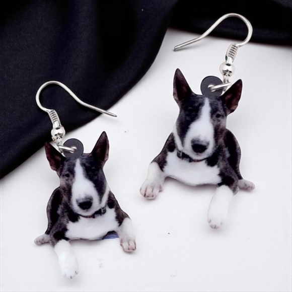 Bull Terrier Dangle Earrings: Show Off Your Pup Passion! 🐶 NWT Day Jewelry - Picture 8 of 12